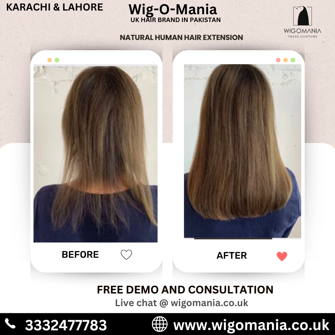 Natural human hair extension